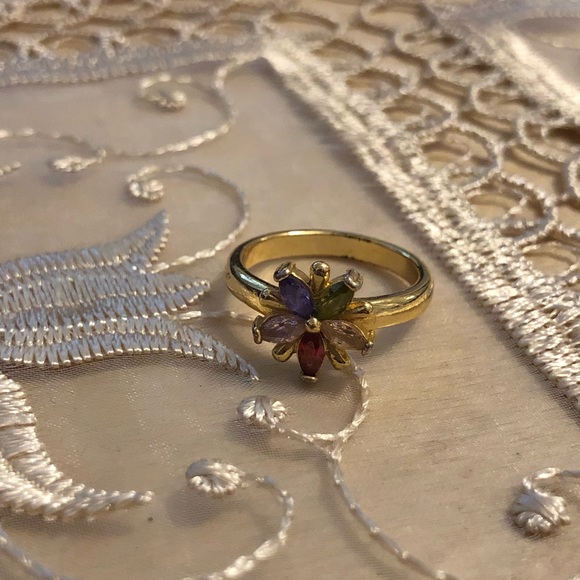 Jewelry Colorful Flower Petals Ring Poshmark